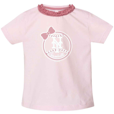 Soft As A Grape Kids' Girls Toddler Pink New York Yankees Ruffle