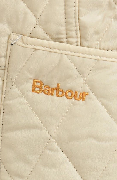 Shop Barbour Summer Liddesdale Quilted Jacket In Pearl/ Navy