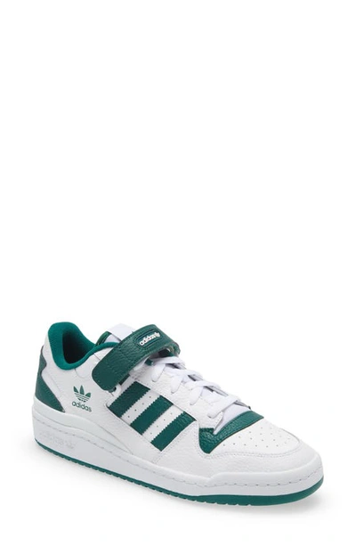 Shop Adidas Originals Forum 84 Low Sneaker In White/ Green