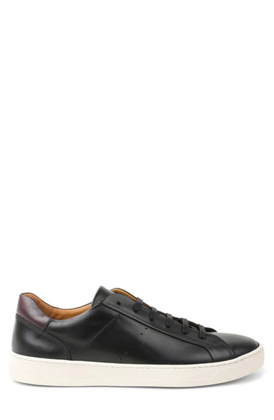Shop Bruno Magli Dante Oxford Sneaker In Black Calf