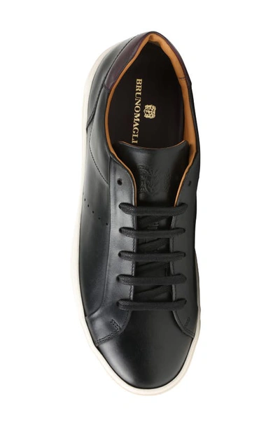 Shop Bruno Magli Dante Oxford Sneaker In Black Calf