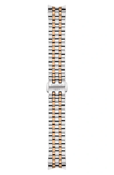 Shop Tissot Carson Diamond Bracelet Watch, 30mm In Silver