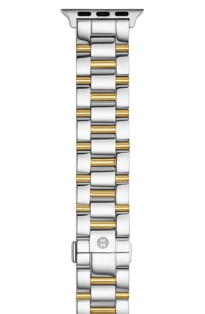 Shop Michele 20mm Apple Watch® Bracelet Watchband In 2t Gold