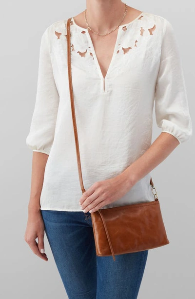 Hobo Darcy Convertible Leather Crossbody Bag In Truffle