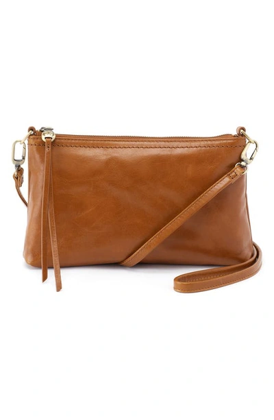 Hobo Darcy Convertible Leather Crossbody Bag In Truffle