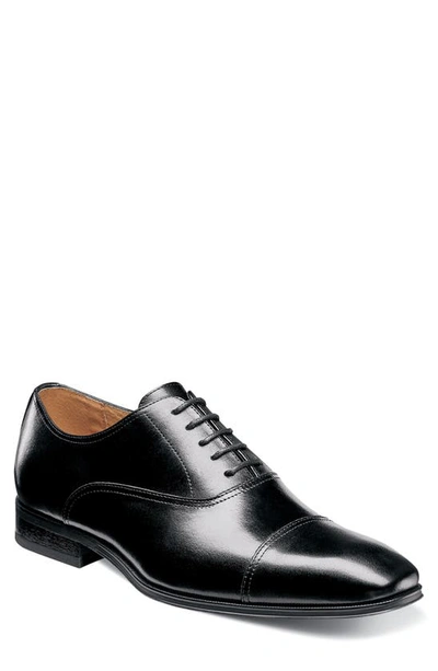 Shop Florsheim Corbetta Cap Toe Oxford In Black Leather