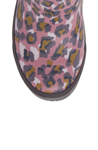 Shop Joules Print Molly Welly Rain Boot In Pnkleopard