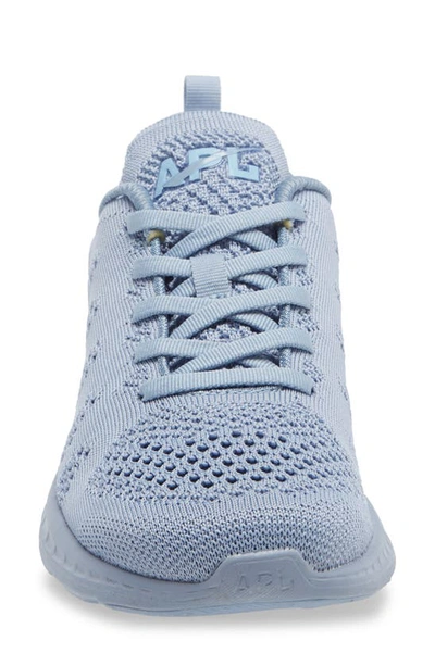 Shop Apl Athletic Propulsion Labs Techloom Pro Knit Running Shoe In Frozen Grey / Ice Blue