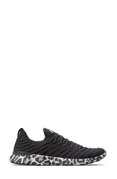 Shop Apl Athletic Propulsion Labs Techloom Wave Hybrid Running Shoe In Black / White / Leopard