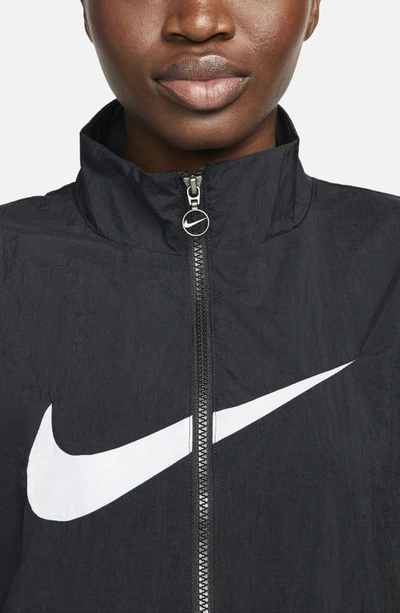 Shop Nike Sportswear Essential Windbreaker In Black/ White
