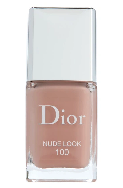 Shop Dior Vernis Gel Shine & Long Wear Nail Lacquer In 100 Nude Look