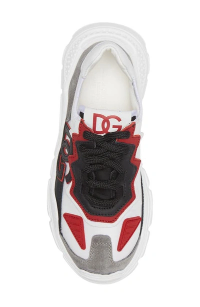 Shop Dolce & Gabbana Daymaster Sneaker In Black/ Red/ White