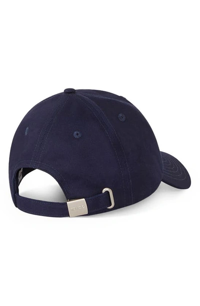 Shop Kenzo Colorblock Logo Baseball Cap In Navy Blue