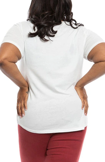 Slink Jeans V-neck Pocket T-shirt In White