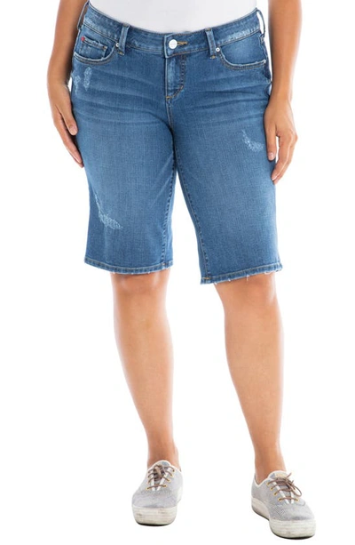 Slink Jeans Denim Bermuda Shorts In Frances