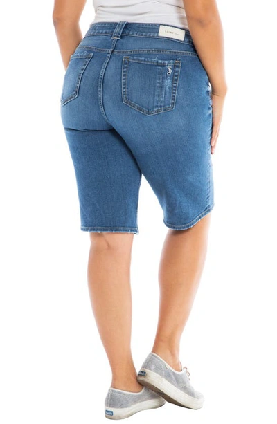 Slink Jeans Denim Bermuda Shorts In Frances