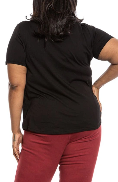 Slink Jeans Crewneck Pocket T-shirt In Black