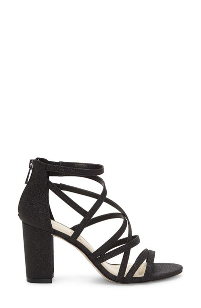 Jessica Simpson Women's Stassey Strappy Block Heel Dress Sandals Women's Shoes In Black Fabric