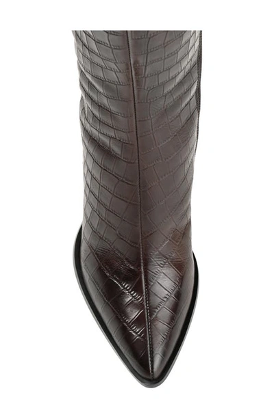 Shop Journee Signature Laila Leather Boot In Brown