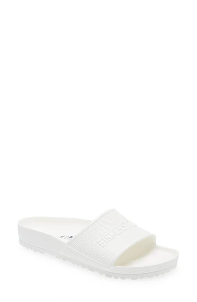 Shop Birkenstock Barbados Slide Sandal In White White