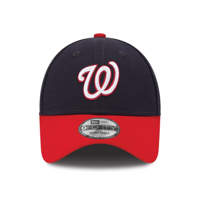 Shop New Era Navy Washington Nationals League 9forty Adjustable Hat