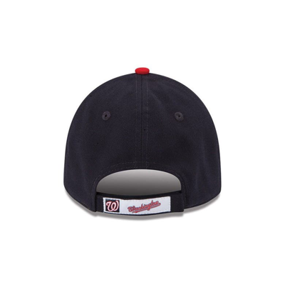 Shop New Era Navy Washington Nationals League 9forty Adjustable Hat
