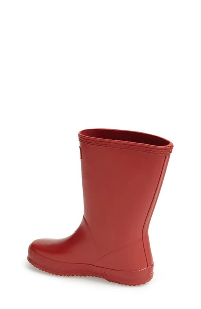 Hunter Original Kids First (18 Months-8 Years) Rain Boots In Military Red