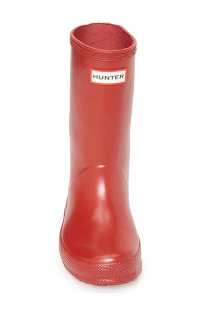 Hunter Original Kids First (18 Months-8 Years) Rain Boots In Military Red