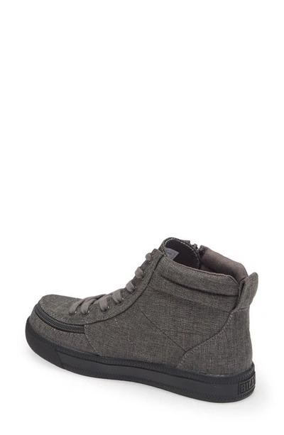 Shop Billy Footwear Billy Classic Lace High Top Sneaker In Charcoal Jersey