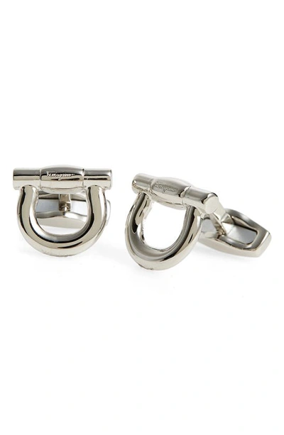 Ferragamo Gancio Cuff Links In Palladio