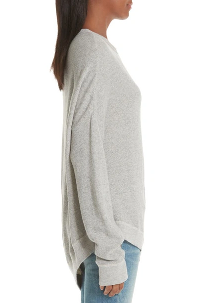 Shop R13 Distorted Sweatshirt In Heather Grey