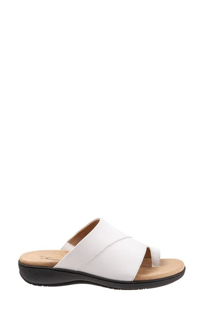 Shop Trotters Regina Slide Sandal In White