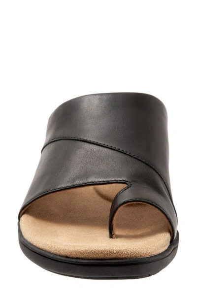 Shop Trotters Regina Slide Sandal In Black