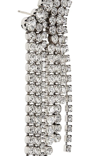Shop Isabel Marant A Wild Shore Crystal Chain Drop Earrings In Silver