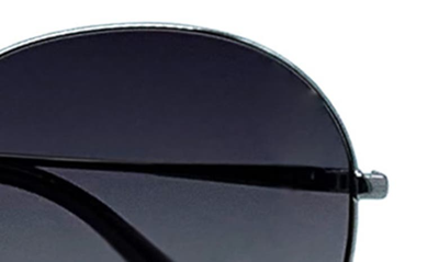 Shop Bluestone Sunshields Love 53mm Polarized Round Sunglasses In Chrome/gray