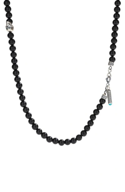 Shop Degs & Sal Onyx Bead Necklace In Black