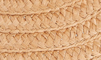 Shop Madewell Packable Braided Straw Visor In Warm Nutmeg