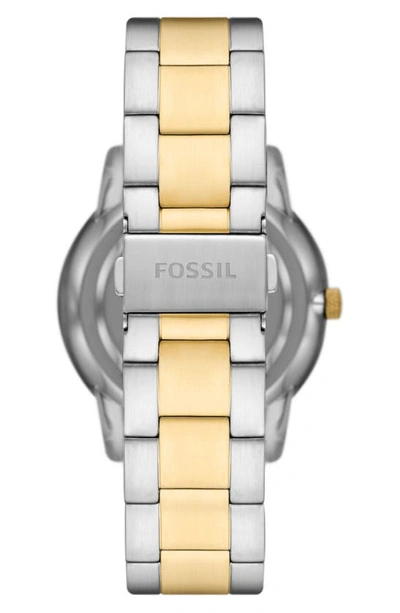 Shop Fossil Neutra Moonphase Bracelet Watch, 42mm In Two-tone