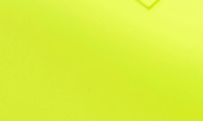 Shop Balenciaga Logo Platform Slide Sandal In Acid Lime