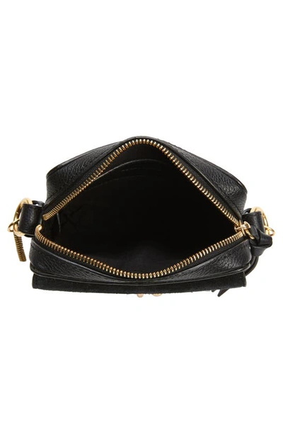Shop See By Chloé Small Joan Suede & Leather Crossbody Bag In Black