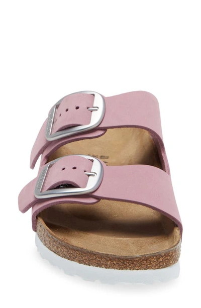 Shop Birkenstock Arizona Big Buckle Slide Sandal In Orchid