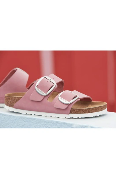 Shop Birkenstock Arizona Big Buckle Slide Sandal In Orchid