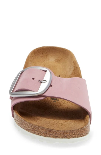 Shop Birkenstock Madrid Big Buckle Slide Sandal In Orchid