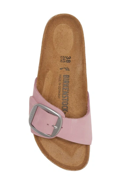 Shop Birkenstock Madrid Big Buckle Slide Sandal In Orchid