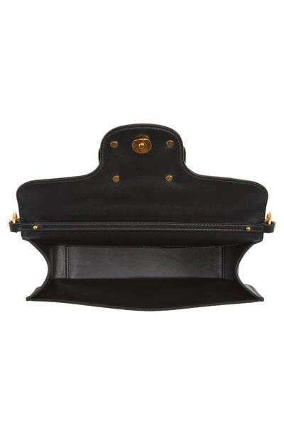 Shop Valentino Vlogo Signature Leather Shoulder Bag In Nero