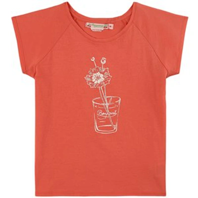 Shop Bonpoint Peach Graphic Asmae T-shirt In Orange