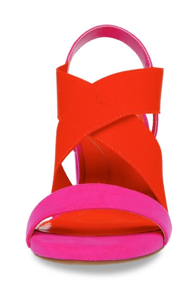 Shop Anne Klein Ressa Sandal In Fuschia/ Orange