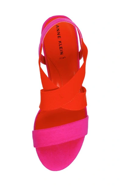 Shop Anne Klein Ressa Sandal In Fuschia/ Orange