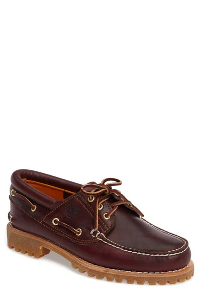 Shop Timberland Authentic Boat Shoe In Rootbeer Leather