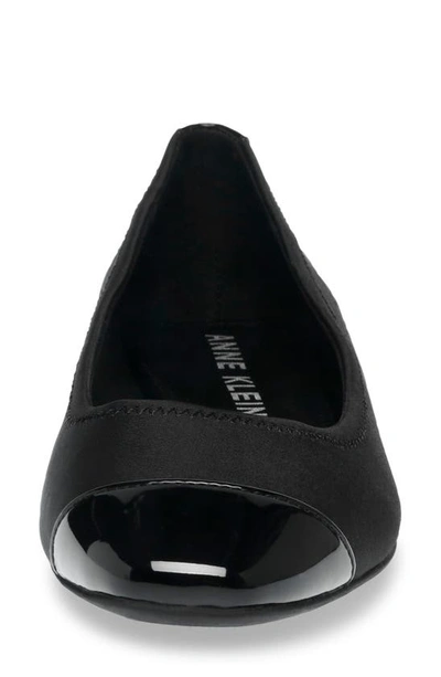 Shop Anne Klein Carlie Flat In Black